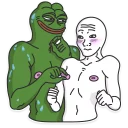 😏-Pepe the frog @pepetopfrog, Telegram Sticker