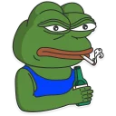😠-Pepe the frog @pepetopfrog, Telegram Sticker