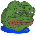 😒-Pepe the frog @pepetopfrog, Telegram Sticker