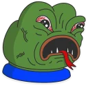 😝-Pepe the frog @pepetopfrog, Telegram Sticker