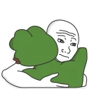 🤗-Pepe the frog @pepetopfrog, Telegram Sticker