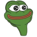 🙃-Pepe the frog @pepetopfrog, Telegram Sticker