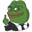 🖕-Pepe the frog @pepetopfrog, Telegram Sticker