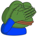🤦-Pepe the frog @pepetopfrog, Telegram Sticker