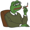 🚬-Pepe the frog @pepetopfrog, Telegram Sticker
