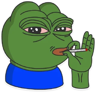 🚬-Pepe the frog @pepetopfrog, Telegram Sticker