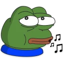 🎼-Pepe the frog @pepetopfrog, Telegram Sticker
