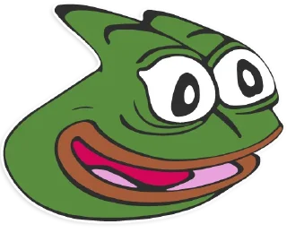 😱-Pepe the frog @pepetopfrog, Telegram Sticker