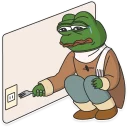 🔪-Pepe the frog @pepetopfrog, Telegram Sticker