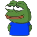 😏-Pepe the frog @pepetopfrog, Telegram Sticker