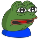 😳-Pepe the frog @pepetopfrog, Telegram Sticker