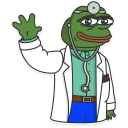 👨-Pepe the frog @pepetopfrog, Telegram Sticker