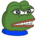 😤-Pepe the frog @pepetopfrog, Telegram Sticker