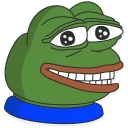 😅-Pepe the frog @pepetopfrog, Telegram Sticker