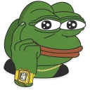 🤔-Pepe the frog @pepetopfrog, Telegram Sticker