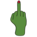 🖕-Pepe the frog @pepetopfrog, Telegram Sticker