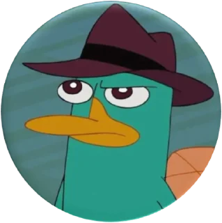 🤨-Phineas and Ferb, Telegram Sticker