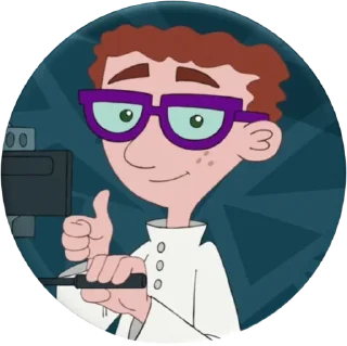👍-Phineas and Ferb, Telegram Sticker