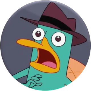 😱-Phineas and Ferb, Telegram Sticker