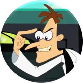 🧠-Phineas and Ferb, Telegram Sticker