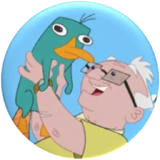 🤗-Phineas and Ferb, Telegram Sticker