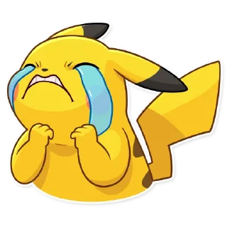 😭-Pikachu Detective, Telegram Sticker