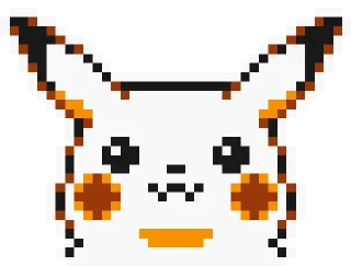 😊-Pikachu sprites, Telegram Sticker