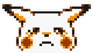 😭-Pikachu sprites, Telegram Sticker