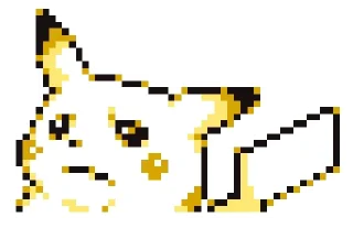 🤨-Pikachu sprites, Telegram Sticker