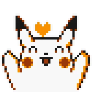 💕-Pikachu sprites, Telegram Sticker
