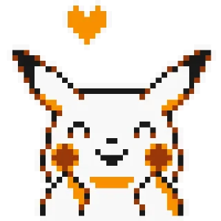 💕-Pikachu sprites, Telegram Sticker