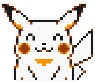 😊-Pikachu sprites, Telegram Sticker