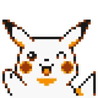 😄-Pikachu sprites, Telegram Sticker