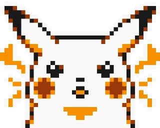 😠-Pikachu sprites, Telegram Sticker