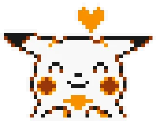 💕-Pikachu sprites, Telegram Sticker