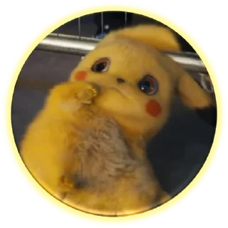 😳-Pikachu, Telegram Sticker