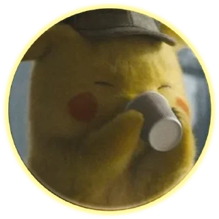 ☕️-Pikachu, Telegram Sticker