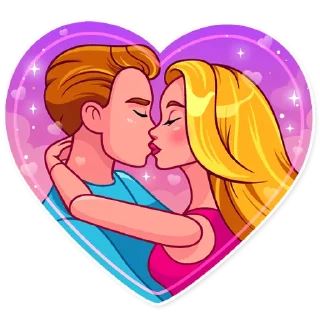 ❤️-Pink Doll, Telegram Sticker