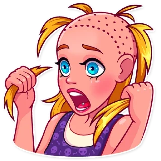 😱-Pink Doll, Telegram Sticker