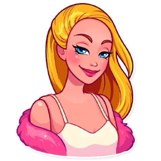😏-Pink Doll, Telegram Sticker