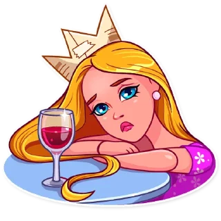 🙁-Pink Doll, Telegram Sticker