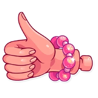 👍-Pink Doll, Telegram Sticker