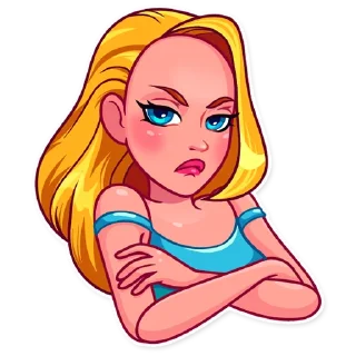 😒-Pink Doll, Telegram Sticker