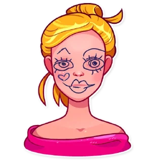 💅-Pink Doll, Telegram Sticker