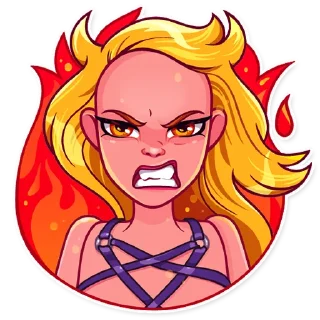 🔥-Pink Doll, Telegram Sticker