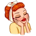 😊-Pin-up Girl, Telegram Sticker