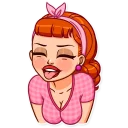 😝-Pin-up Girl, Telegram Sticker