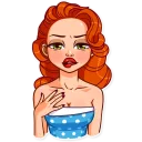 💋-Pin-up Girl, Telegram Sticker