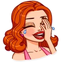 😂-Pin-up Girl, Telegram Sticker