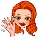 👋-Pin-up Girl, Telegram Sticker
